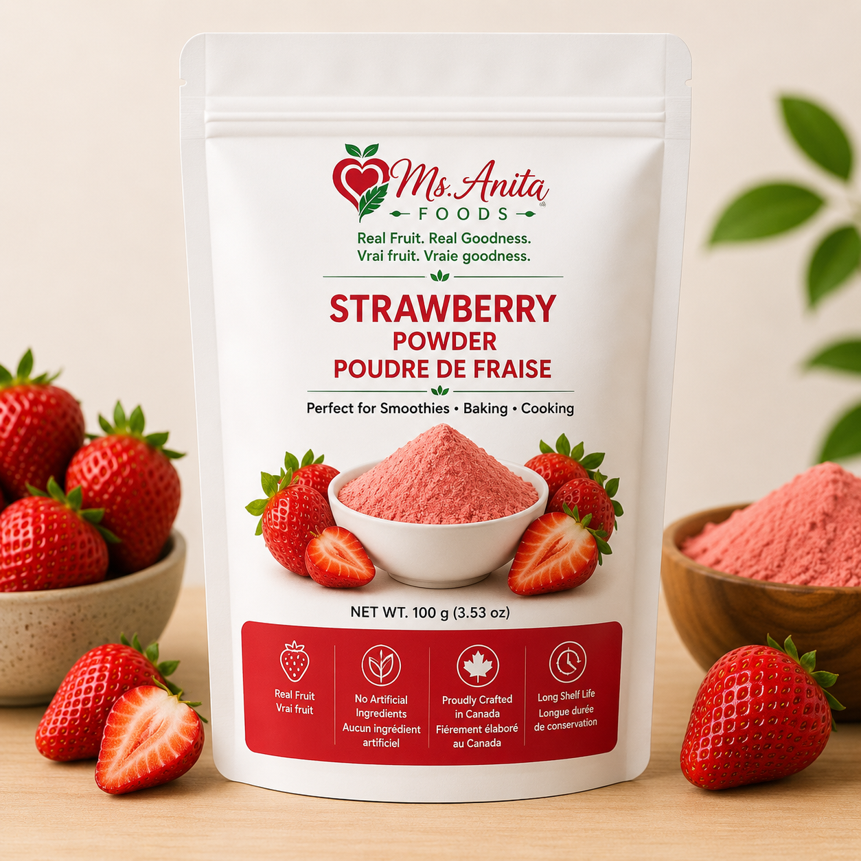 Strawberry Powder | Poudre de Fraise | 100g