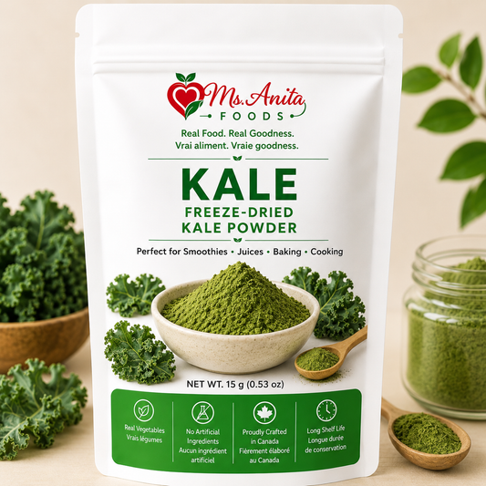 Freeze-Dried Kale Powder | Poudre de Chou Frisé Lyophilisée | 100g