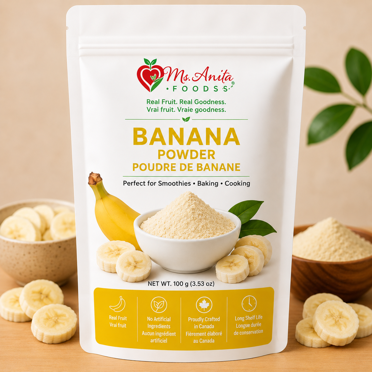 Banana Powder | Poudre de Banane | 100g