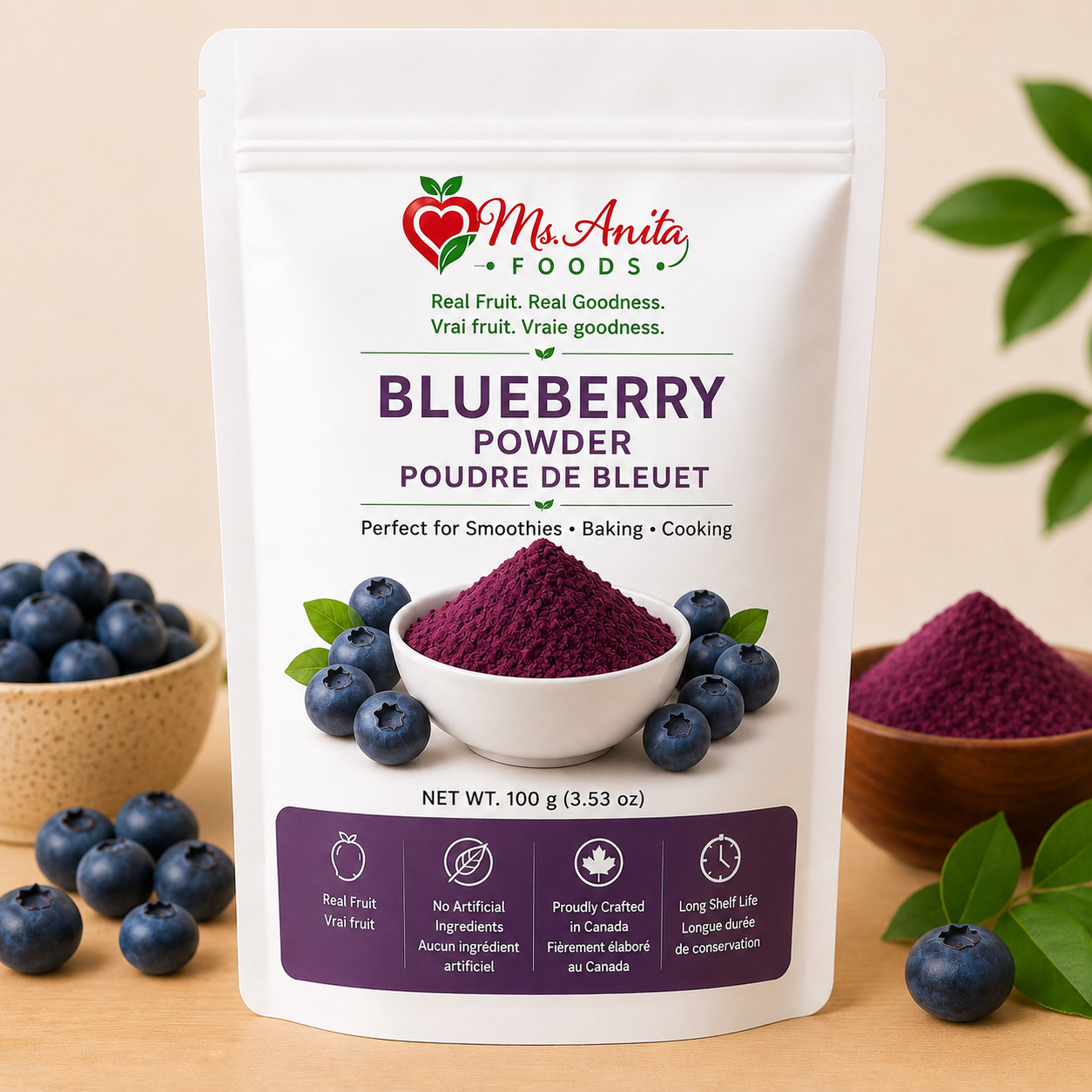 Blueberry Powder | Poudre de Bleuet | 100g