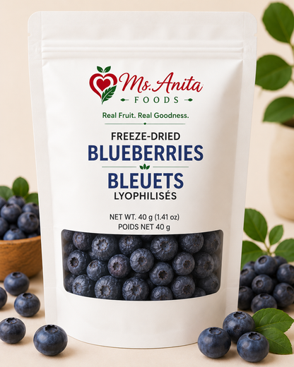 Freeze-Dried Blueberries | Bleuets Lyophilisés | 40g