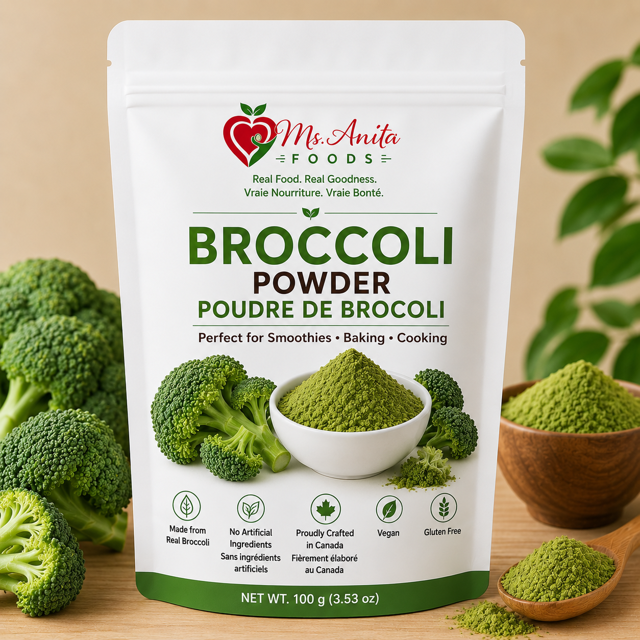 Broccoli Powder | Poudre de Brocoli | 100g