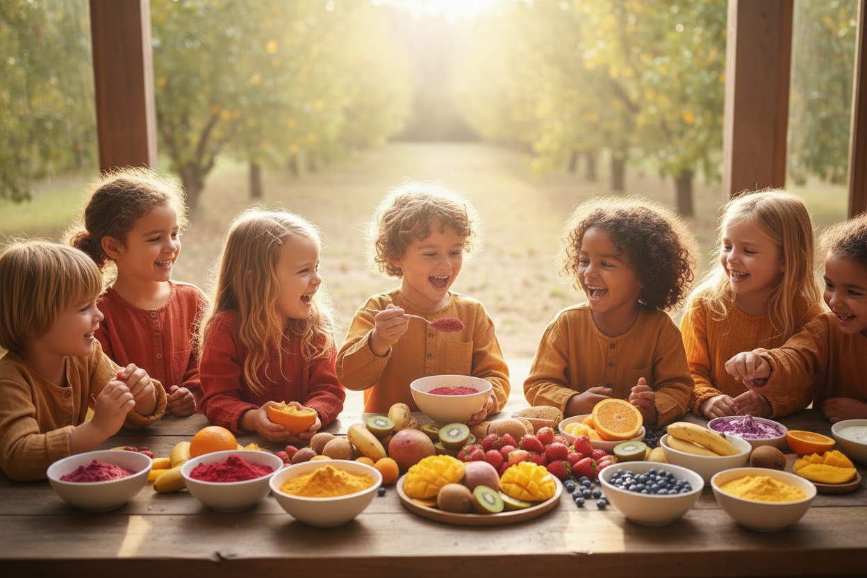Children and Fruits